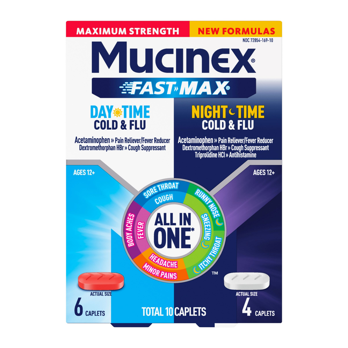 slide 1 of 1, Mucinex Fm Day & Nite, 10 ct