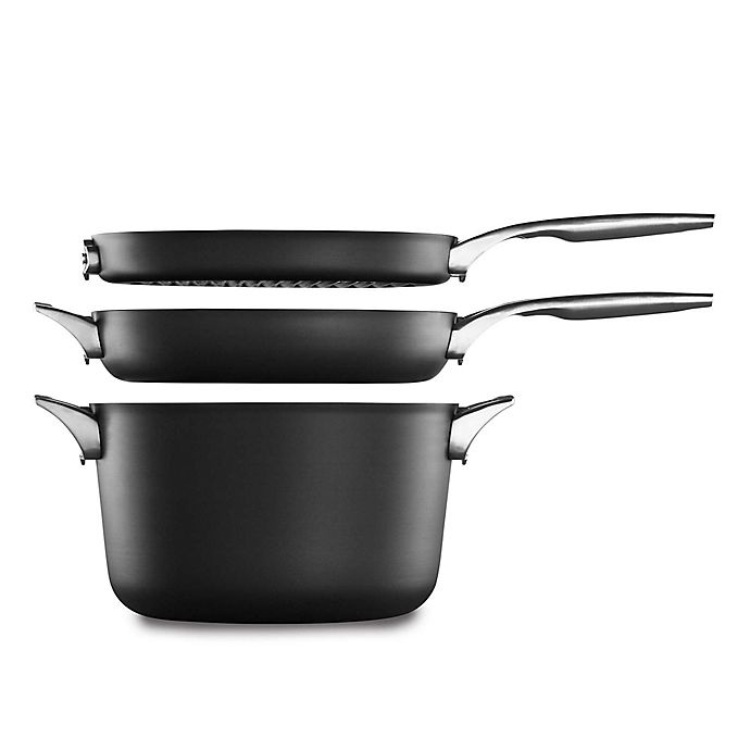 Calphalon, Premier Space Saving Hard Anodized Non-Stick Cookware