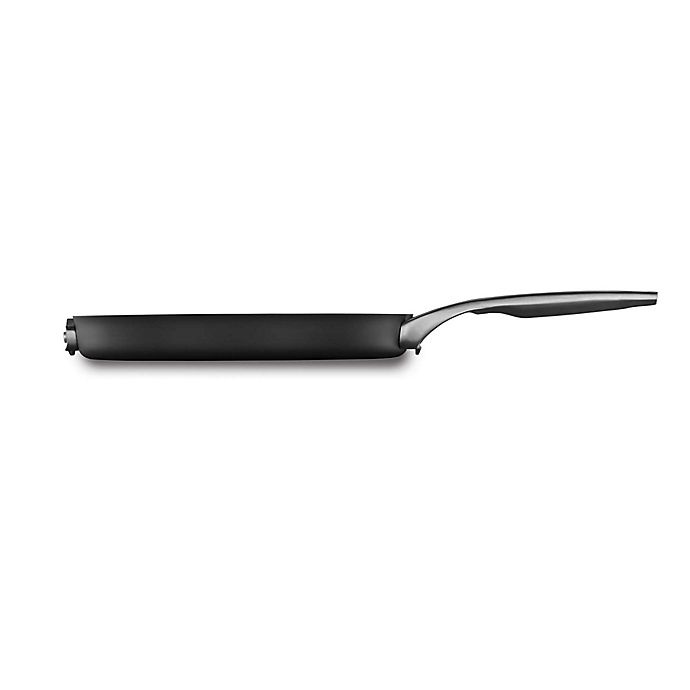 slide 1 of 1, Calphalon Premier Space Saving Hard Anodized Nonstick Round Grill Pan, 12 in