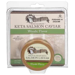 Echo Falls Wild Alaskan Keta Wasabi Flavor Salmon Caviar 2 oz