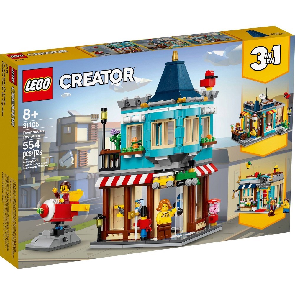 slide 4 of 7, LEGO Creator 3-in-1 Townhouse Toy Store Cool Building Kit 31105, 1 ct