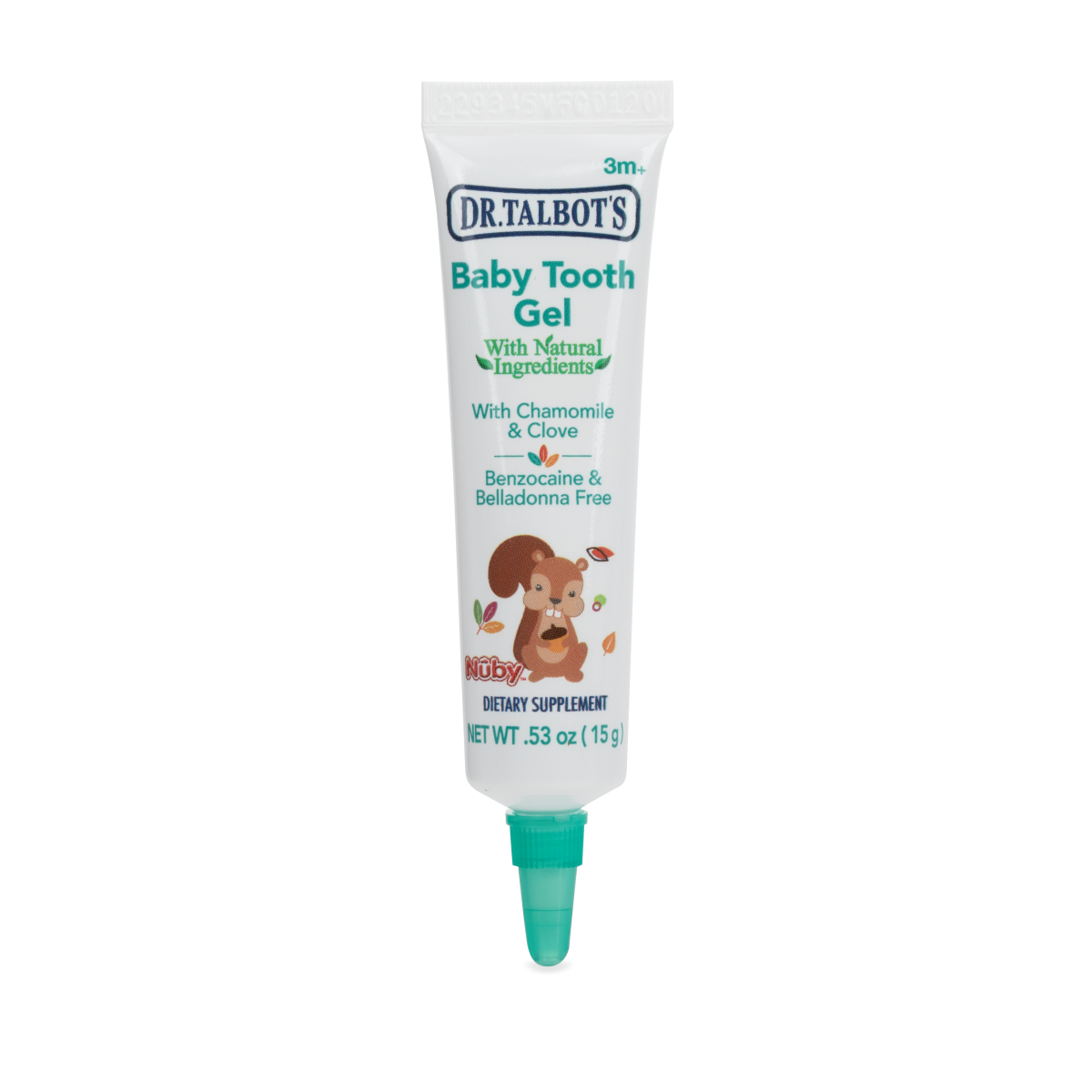 slide 1 of 5, Dr. Talbot's 3-24 M Clove + Chamomile Baby Tooth Gel 0.53 oz, 0.53 oz