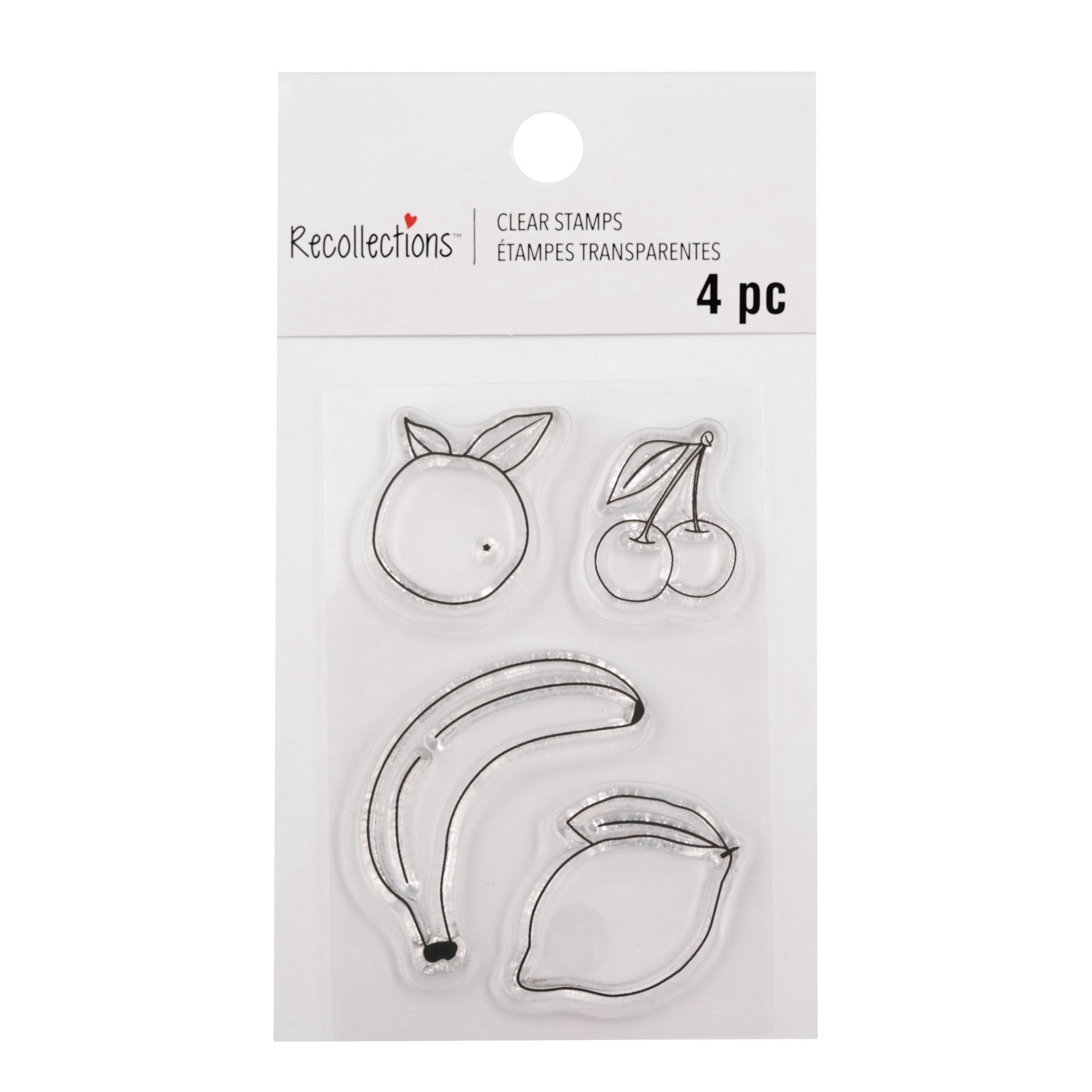 slide 3 of 3, Mini Fruit Clear Stamp Set By Recollections, 2 in x 3 in