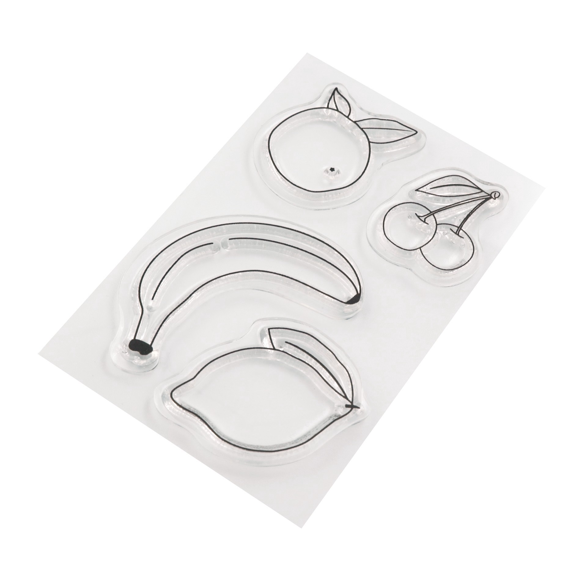 slide 2 of 3, Mini Fruit Clear Stamp Set By Recollections, 2 in x 3 in