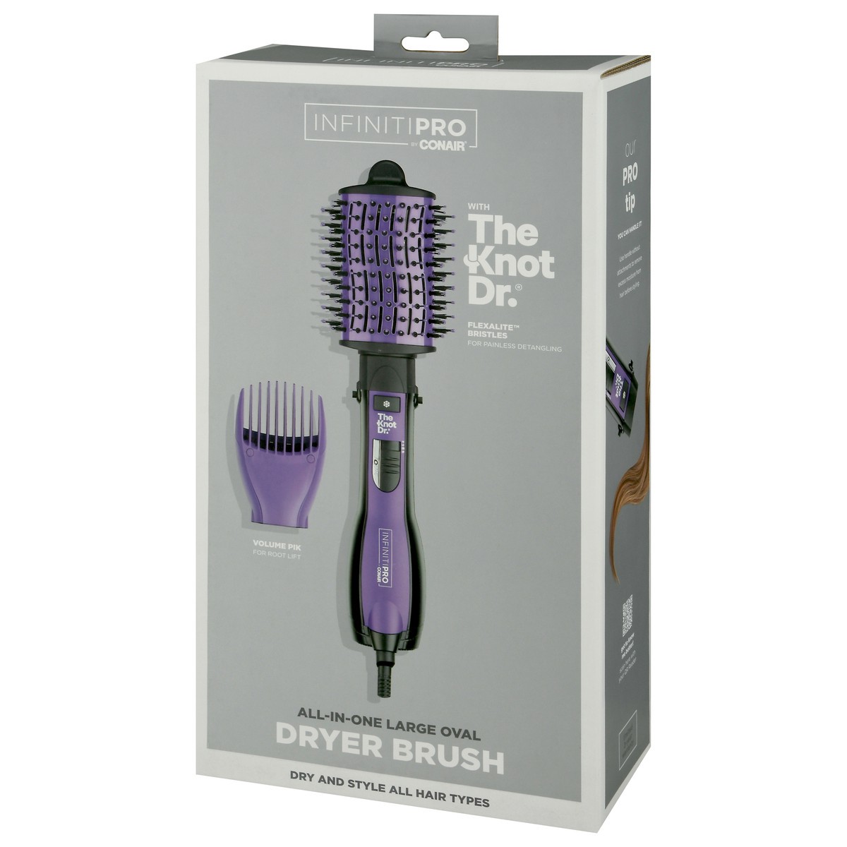 slide 3 of 9, Conair Infiniti Pro The Knot Dr All-in-One Large Oval Dryer Brush 1 ea Box, 1 ct