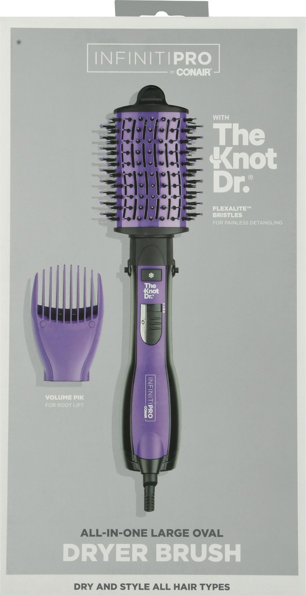 slide 6 of 9, Conair Infiniti Pro The Knot Dr All-in-One Large Oval Dryer Brush 1 ea Box, 1 ct