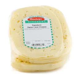 Dierbergs Deli Service Case Swiss Cheese Sliced