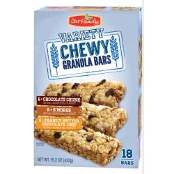 Our Family Snack Bar Chewy Variety Pack