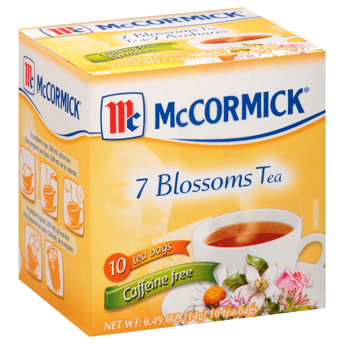 slide 3 of 9, McCormick Caffeine Free 7 Blossoms Tea - 0.49 oz, 0.49 oz