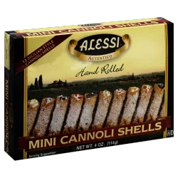 Alessi Cannoli Shells, Mini - 4 oz