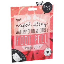 Oh K Exfoliating Watermelon & Citrus Foot Peel 1.35 Fl Oz