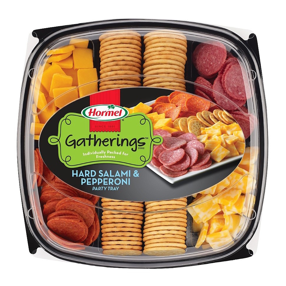 slide 1 of 6, Hormel Sausage Cheese Party Tray, 28 oz