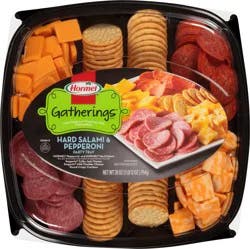 Hormel Gatherings™ Hard Salami & Pepperoni Party Tray 28 oz. Container