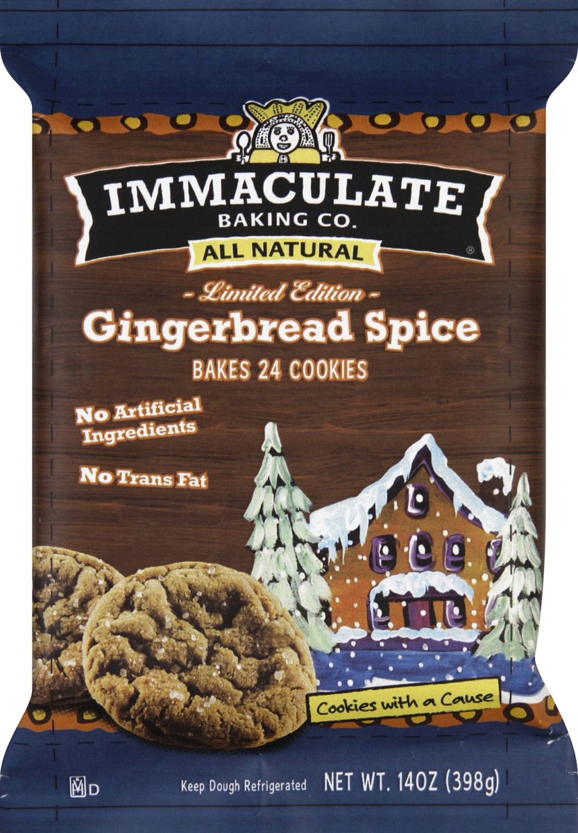 slide 5 of 5, Immaculate Gingerbread Spice Cookie Dough, 14 oz
