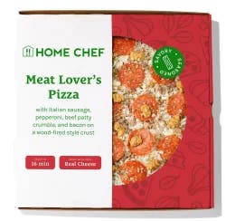 Home Chef Oven Ready Entree Meat Lovers Pizza