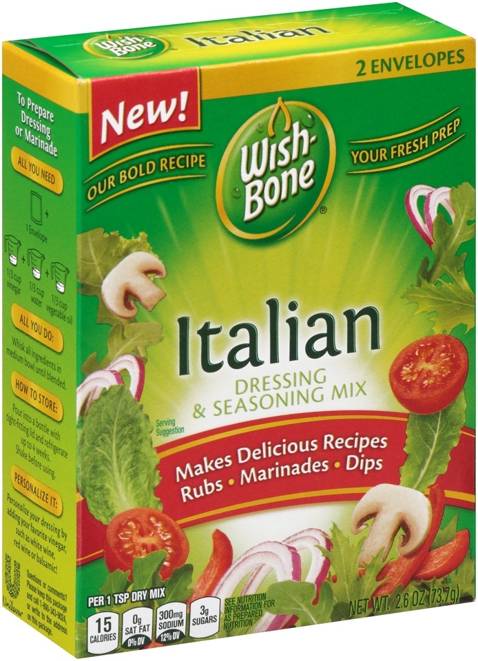 slide 1 of 1, Wish-Bone Italian Dressing & Seasoning Mix, 2.6 oz