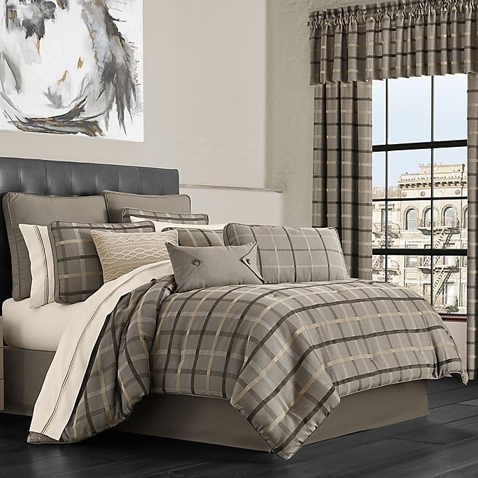 slide 1 of 2, J. Queen New York J.Queen New York Sutton Queen Comforter Set - Graphite, 1 ct