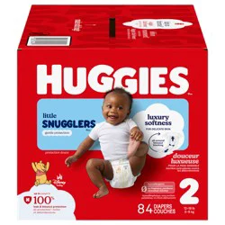 Huggies Little Snugglers Baby Diapers, Size 2 (12-18 lbs), 84 Ct