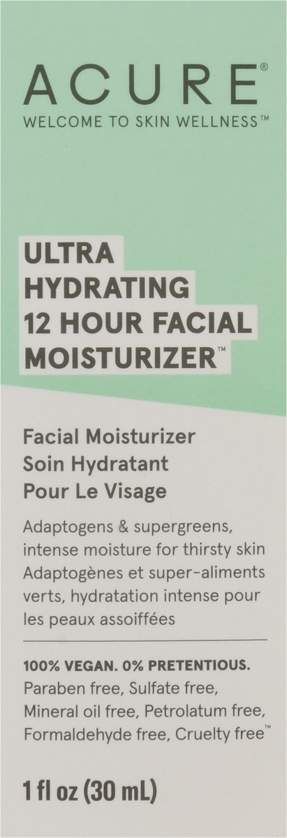 slide 2 of 13, Acure Ultra Hydratin 12-Hour Facial Moisturizer, 1 fl oz