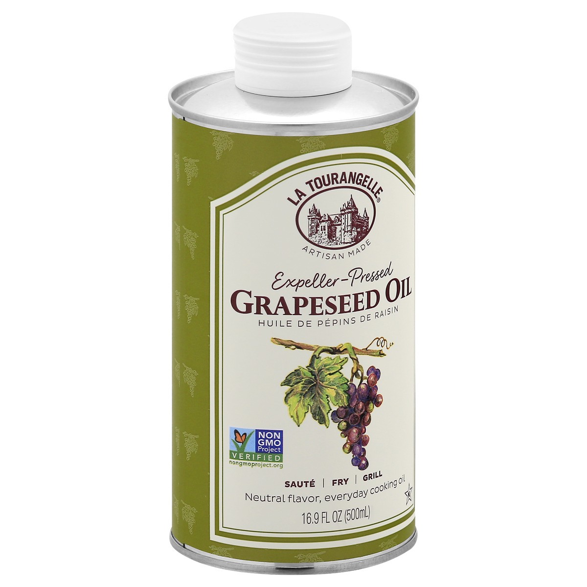 slide 2 of 13, La Tourangelle Expeller-Pressed Grapeseed Oil 16.9 oz, 16.9 fl oz