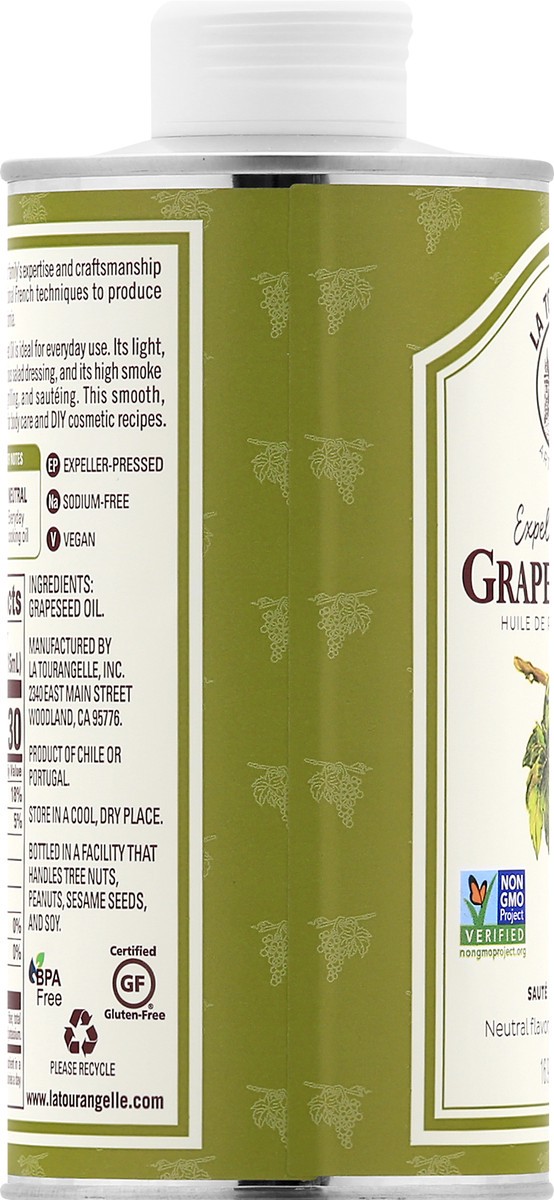 slide 6 of 13, La Tourangelle Expeller-Pressed Grapeseed Oil 16.9 oz, 16.9 fl oz