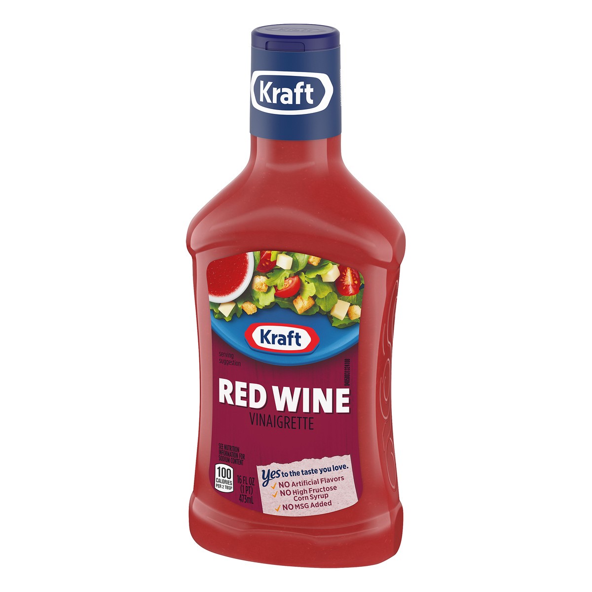 slide 2 of 9, Kraft Red Wine Vinaigrette Salad Dressing, 16 fl oz Bottle, 16 fl oz