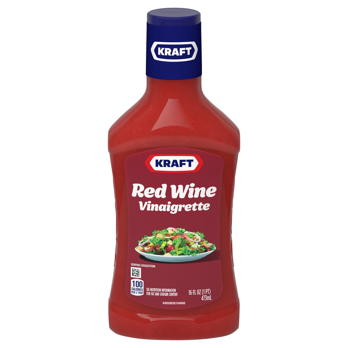 slide 1 of 9, Kraft Red Wine Vinaigrette Salad Dressing, 16 fl oz Bottle, 12 fl oz