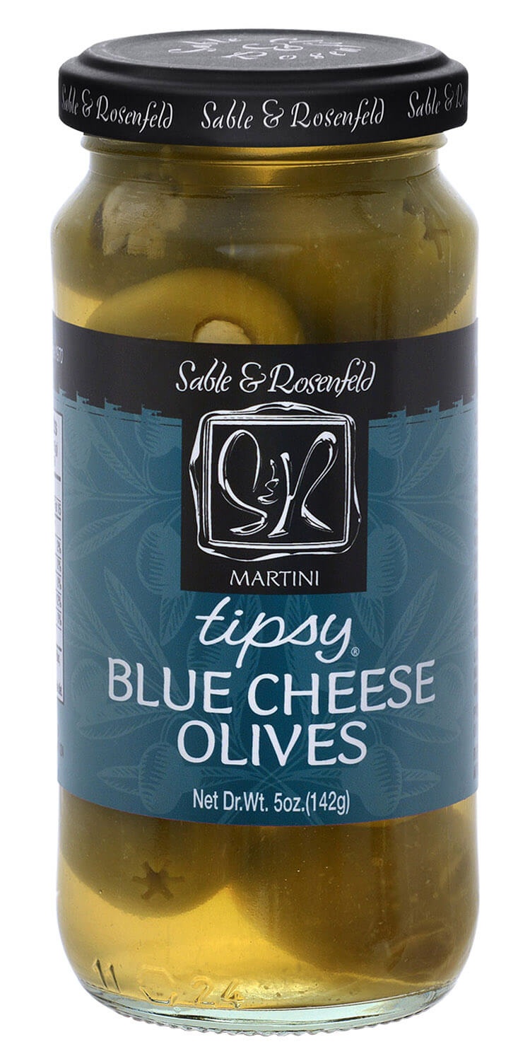 slide 1 of 1, Sable & Rosenfeld Tipsy Blue Cheese Oliv, 5 oz