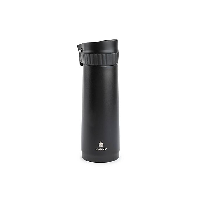 slide 1 of 1, Manna Organics Verve Push Travel Mug - Black, 16 oz