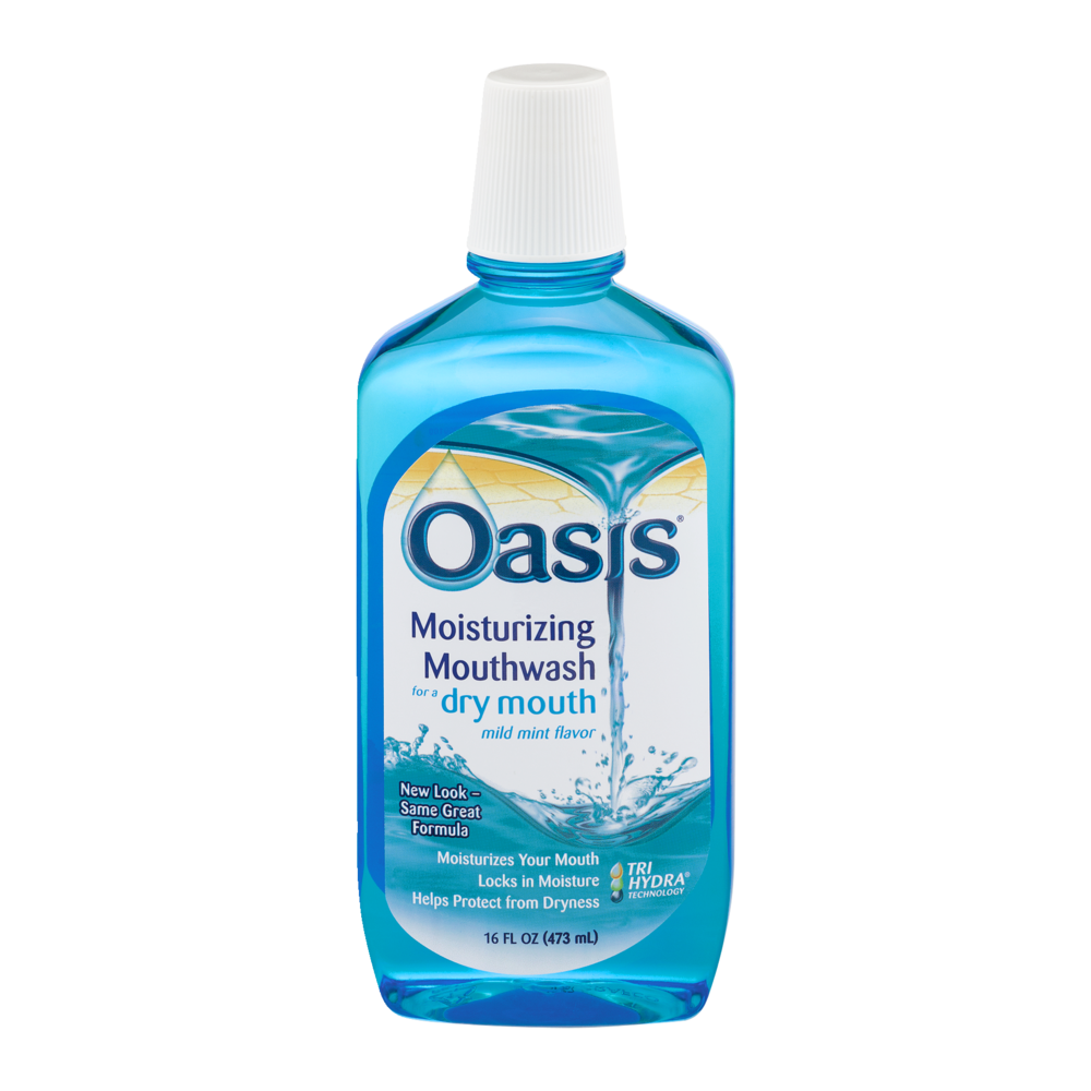 slide 1 of 1, Oasis Moisturizing Mild Mint Mouthwash, 16 fl oz