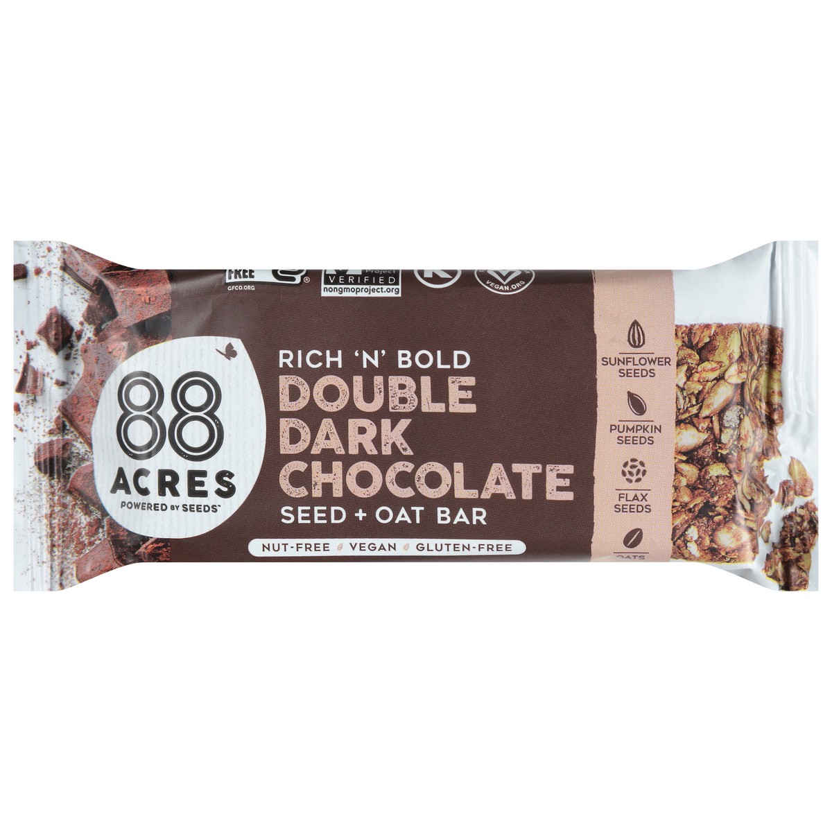 slide 1 of 4, 88 Acres Double Chocolate Mocha Seed Bar, 1.6 oz