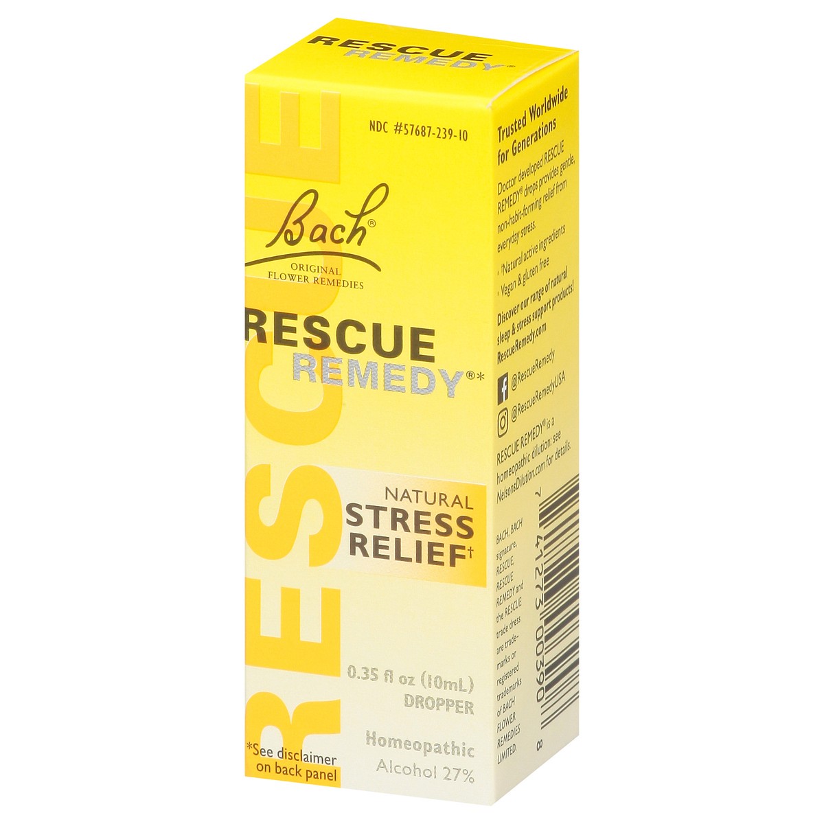 slide 4 of 9, Bach Original Flower Remedies Rescue Remedy Natural Stress Relief Dropper 0.35 fl oz, 0.35 fl oz