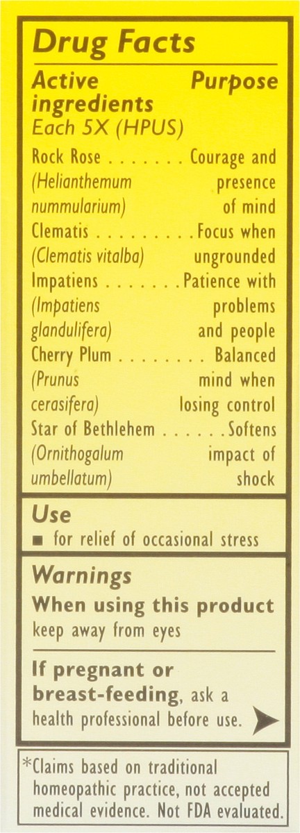 slide 8 of 9, Bach Original Flower Remedies Rescue Remedy Natural Stress Relief Dropper 0.35 fl oz, 0.35 fl oz