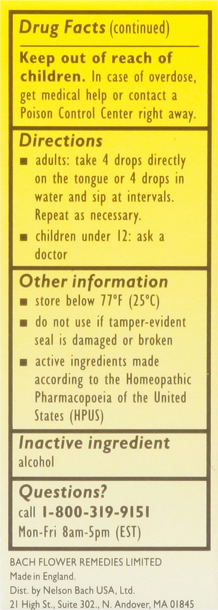 slide 9 of 9, Bach Original Flower Remedies Rescue Remedy Natural Stress Relief Dropper 0.35 fl oz, 0.35 fl oz