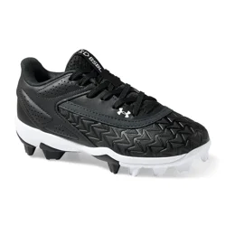 Under Armour Boys UA Leadoff Low RM 3.0 Jr. Baseball Cleats, Black, Size 12
