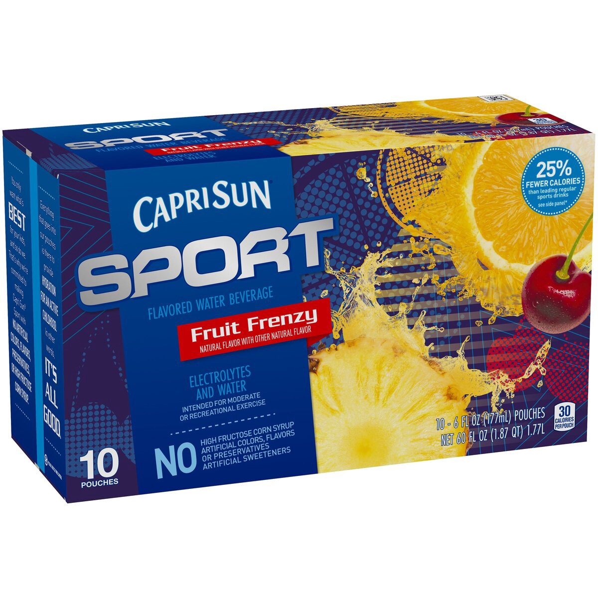 slide 3 of 8, Capri Sun Sport Fruit Frenzy - 10 ct; 6 fl oz, 10 ct; 6 fl oz