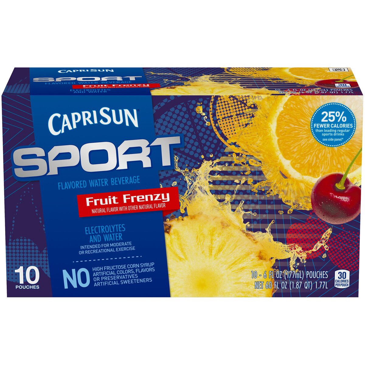 slide 1 of 8, Capri Sun Sport Fruit Frenzy - 10 ct; 6 fl oz, 10 ct; 6 fl oz