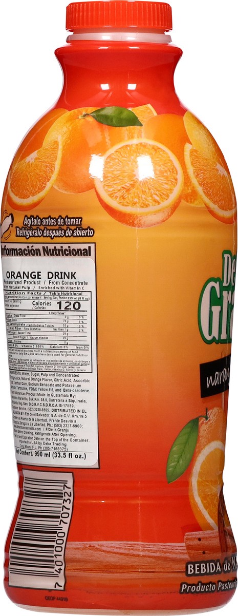 slide 12 of 13, De la Granja Orange Drink - 33.50 fl oz, 33.5 fl oz