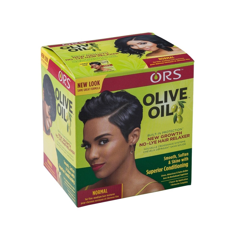 slide 4 of 4, ORS Olive Oil New Growth Normal Hair Relaxer Kit, 1 oz
