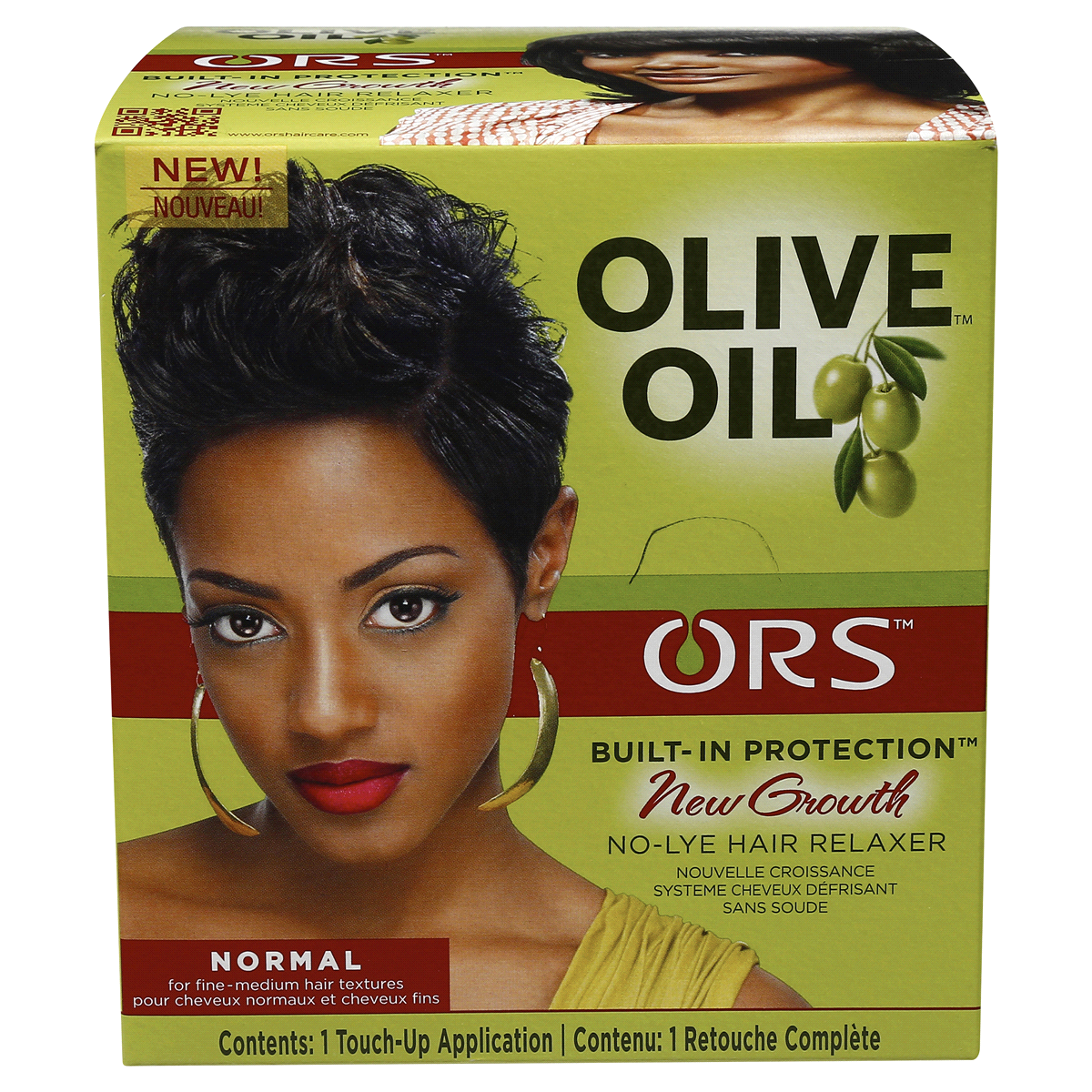 slide 1 of 4, ORS Olive Oil New Growth Normal Hair Relaxer Kit, 1 oz