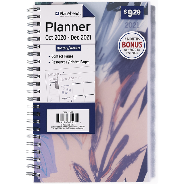 slide 1 of 1, PLAN AHEAD Med Fashion Tab Plnner Frstd Cvr, 1 ct