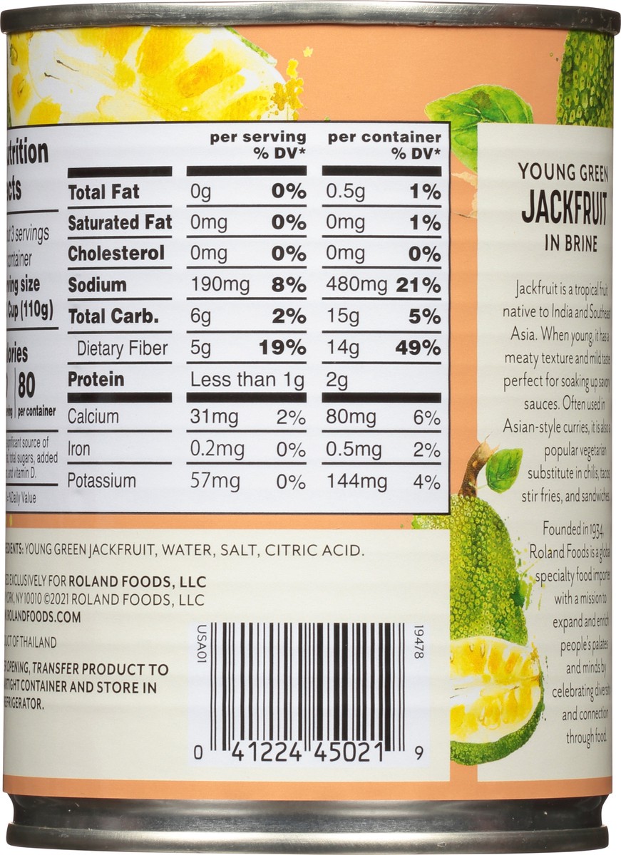 slide 13 of 13, Roland In Brine Young Green Jackfruit 19 oz, 19 oz