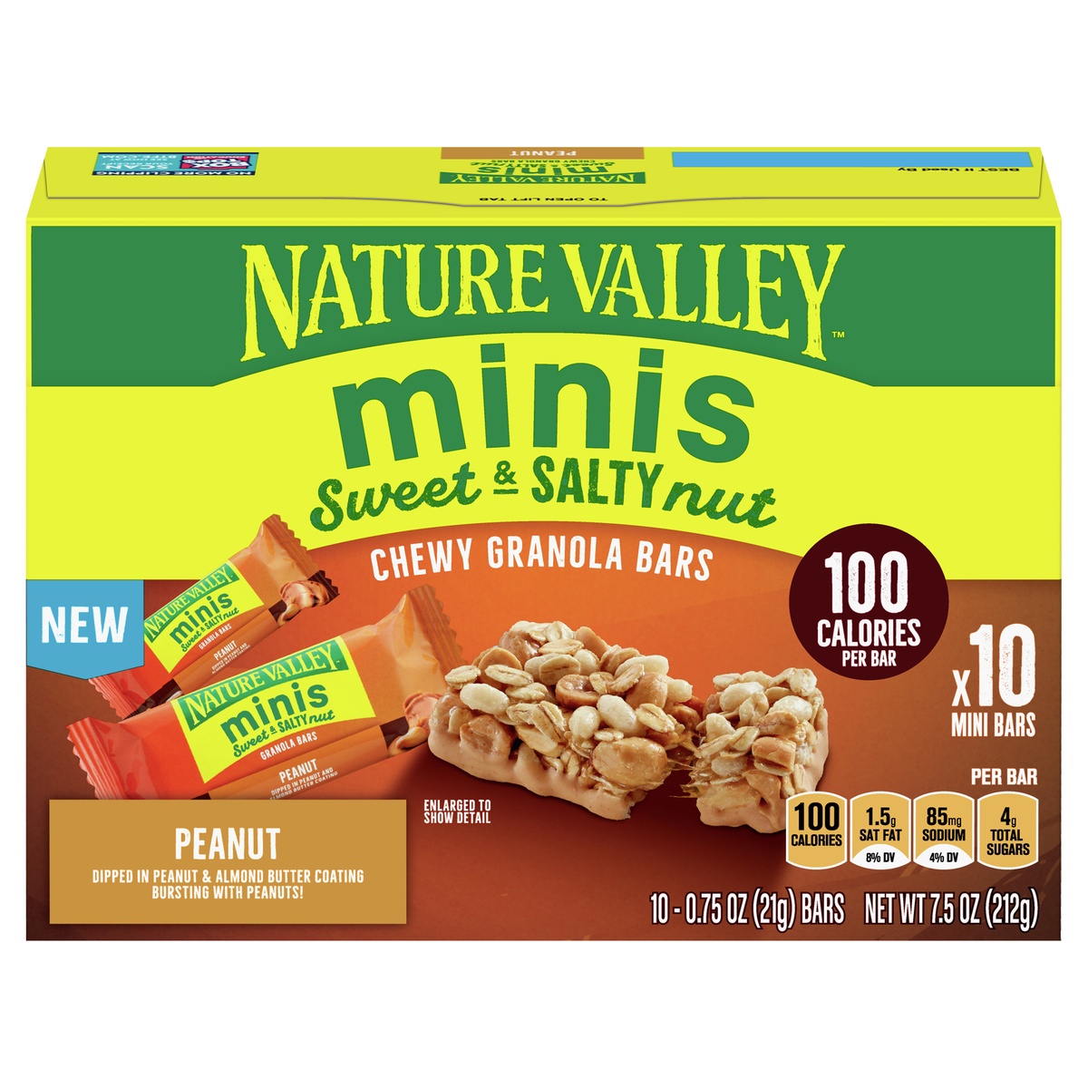 Nature Valley Chewy Sweet & Salty Nut Minis 10 Pack Peanut Granola Bars 10  ea 10 ct; 0.75 oz