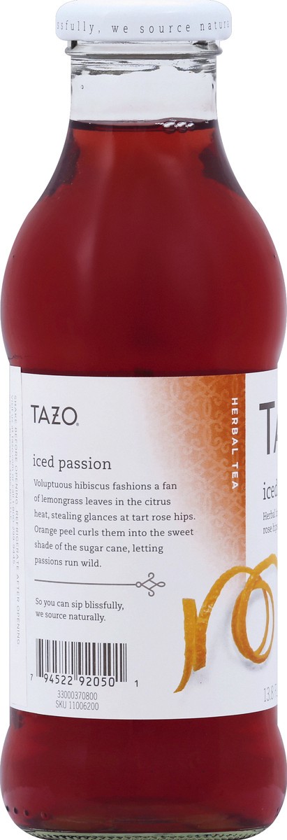slide 3 of 4, Tazo Herbal Tea Iced Passion 13.8 Fl Oz, 13.8 oz