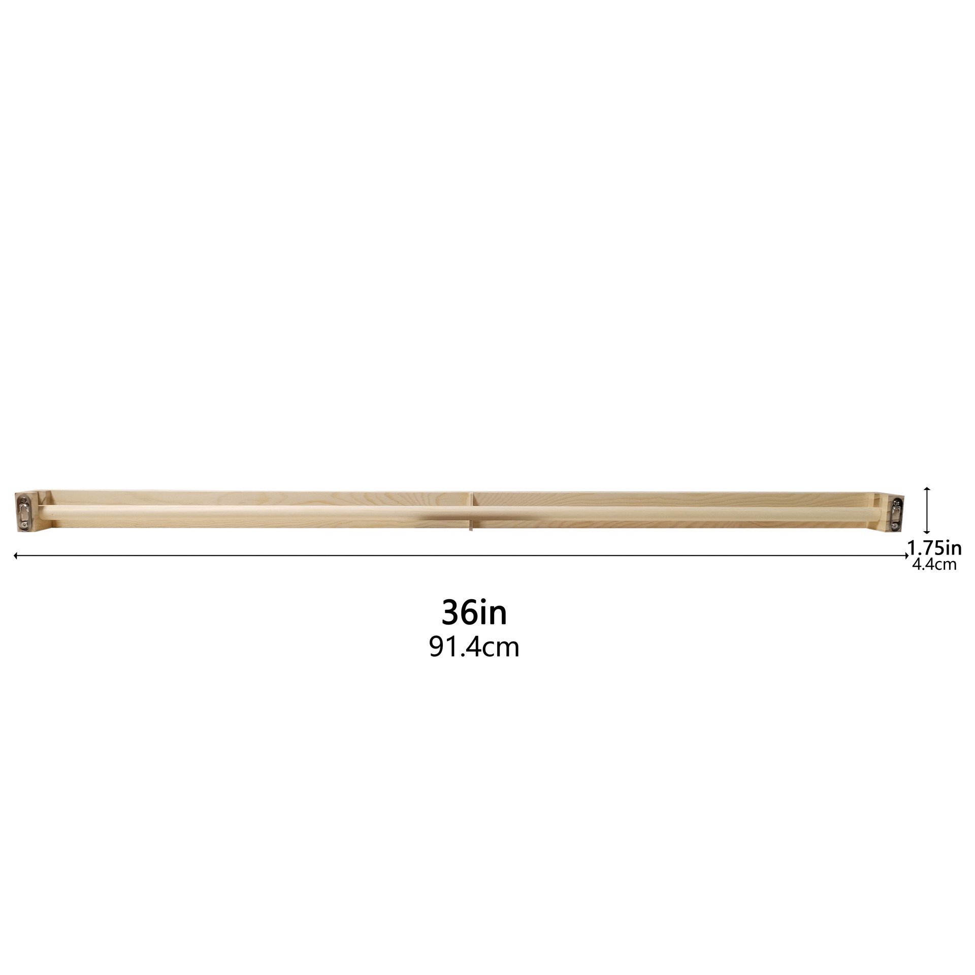 slide 4 of 4, 36" Macrame Wood Hanger By Loops & Threads, 36 in