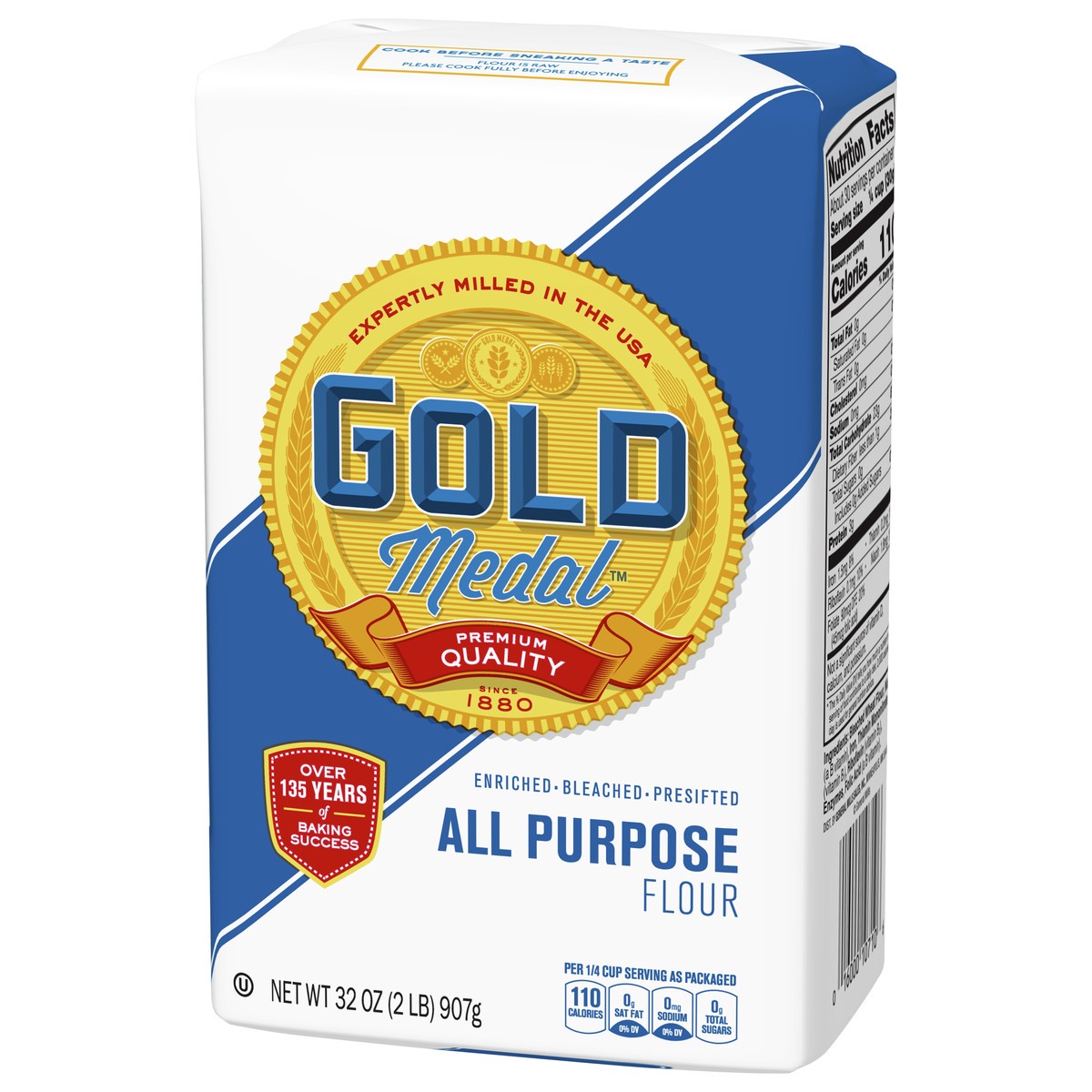 slide 8 of 9, Gold Medal All Purpose Flour, Baking Flour, 2 lb Bag, 32 oz