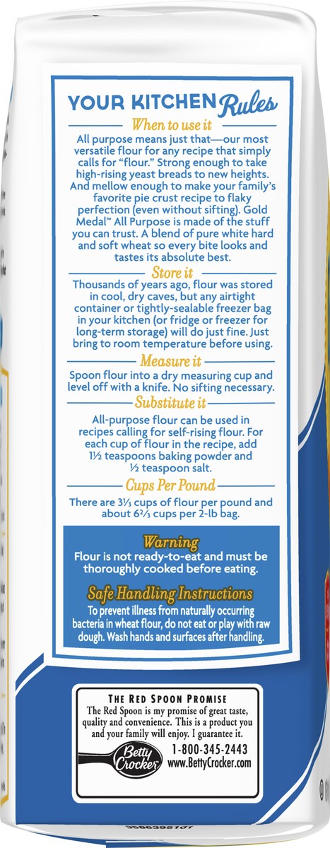 slide 7 of 9, Gold Medal All Purpose Flour, Baking Flour, 2 lb Bag, 32 oz