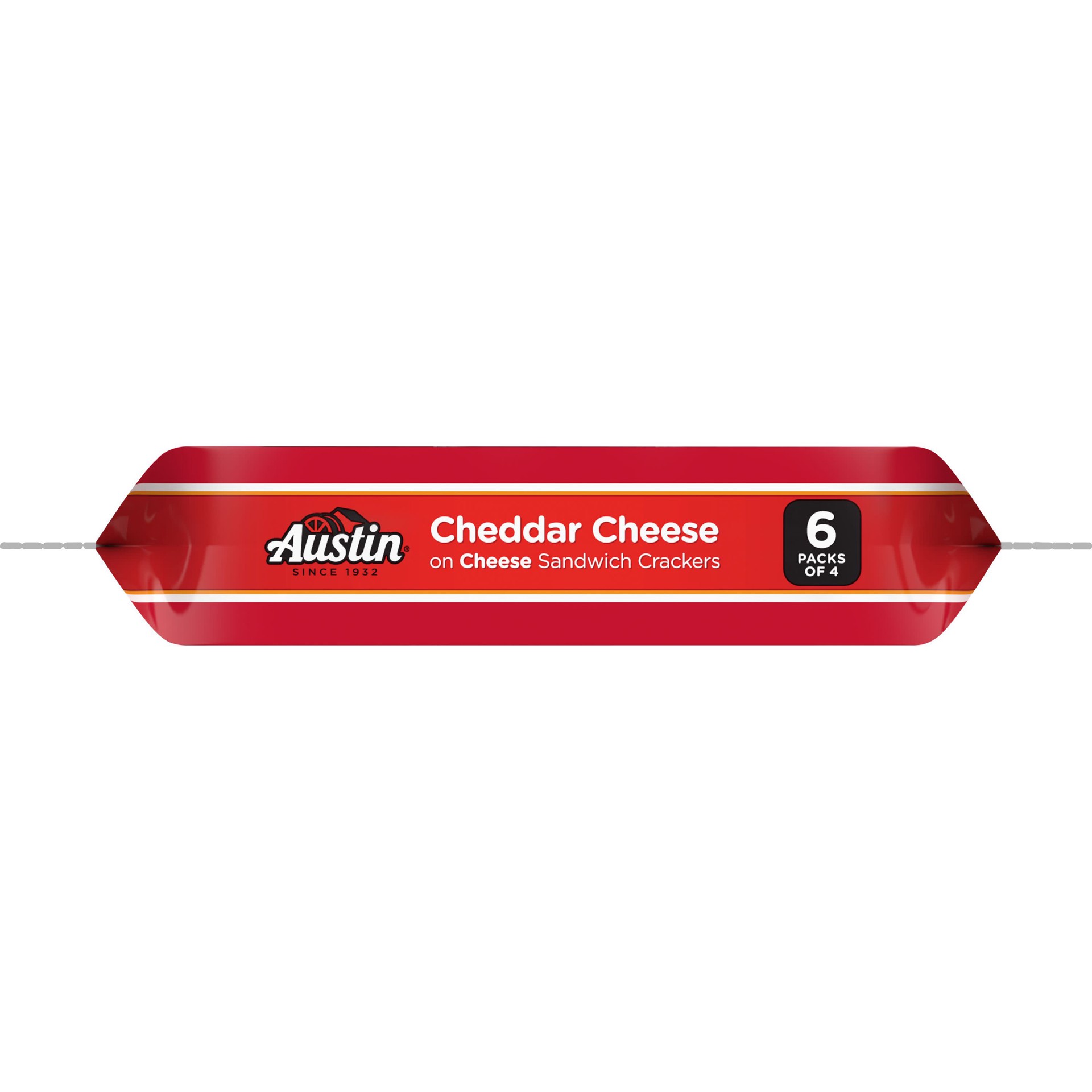 slide 5 of 5, Austin Sandwich Crackers, Cheddar Cheese on Cheese, 5.5 oz, 6 Count, 5.5 oz