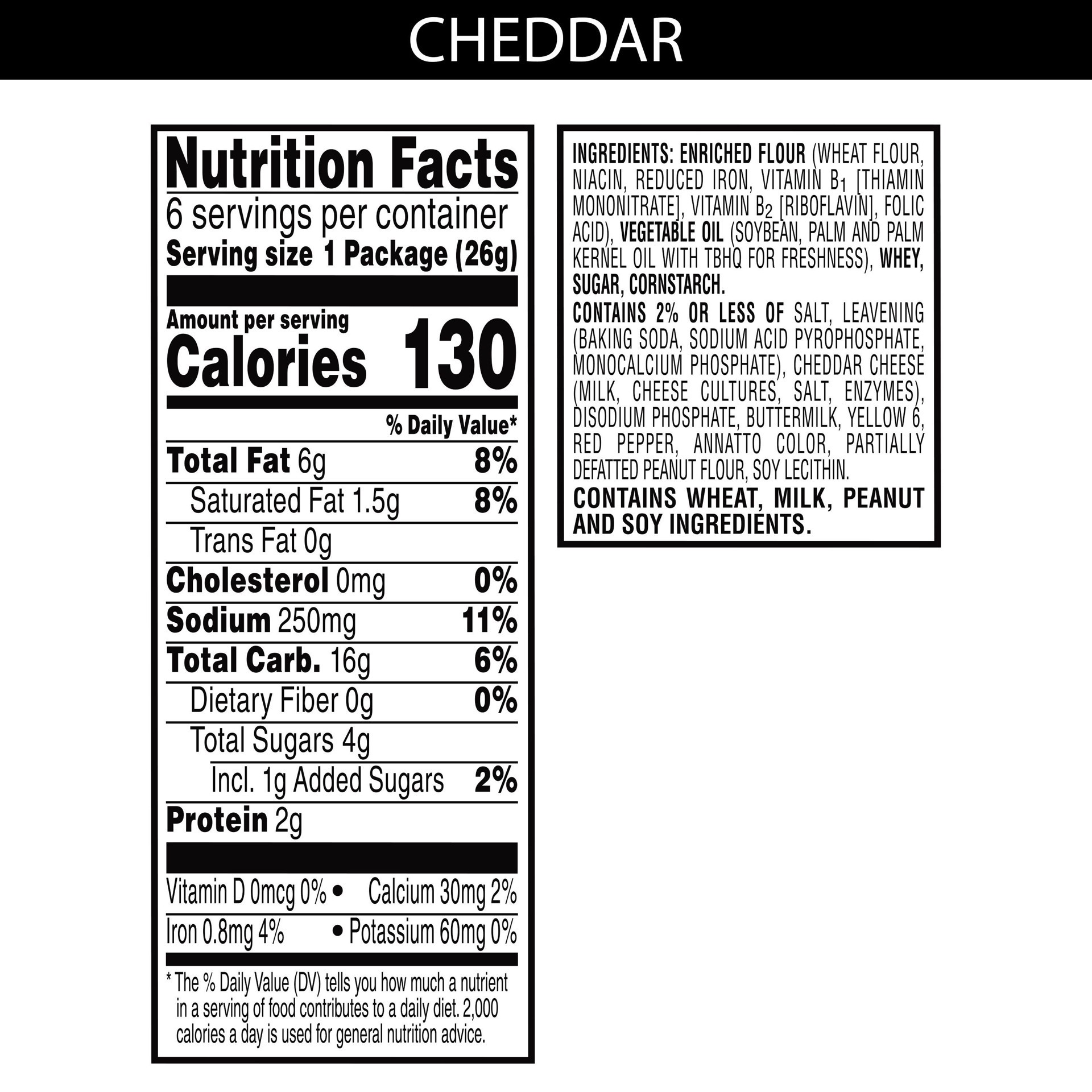 slide 2 of 5, Austin Sandwich Crackers, Cheddar Cheese on Cheese, 5.5 oz, 6 Count, 5.5 oz