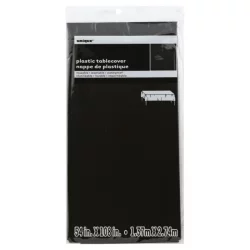Unique Industries Tablecover, Plastic, Black
